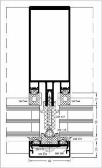 Serramenti alluminio Porta-finestra scorrevole FW 50+