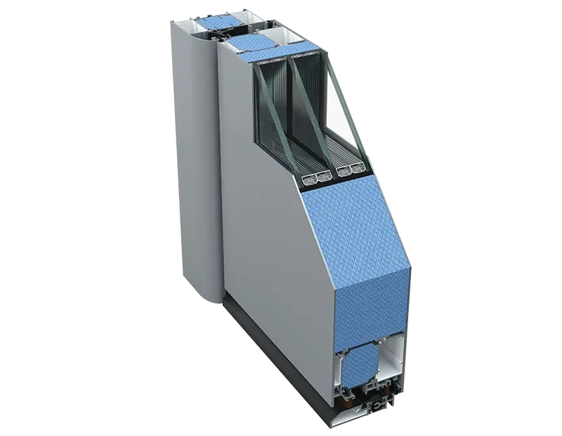 Portoncini alluminio Tehni - TLS 90 Curved