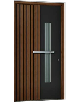 Portoncino alluminio - Tube Doors 1490