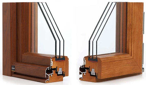 Serramenti legno + alluminio Stratek C Plus